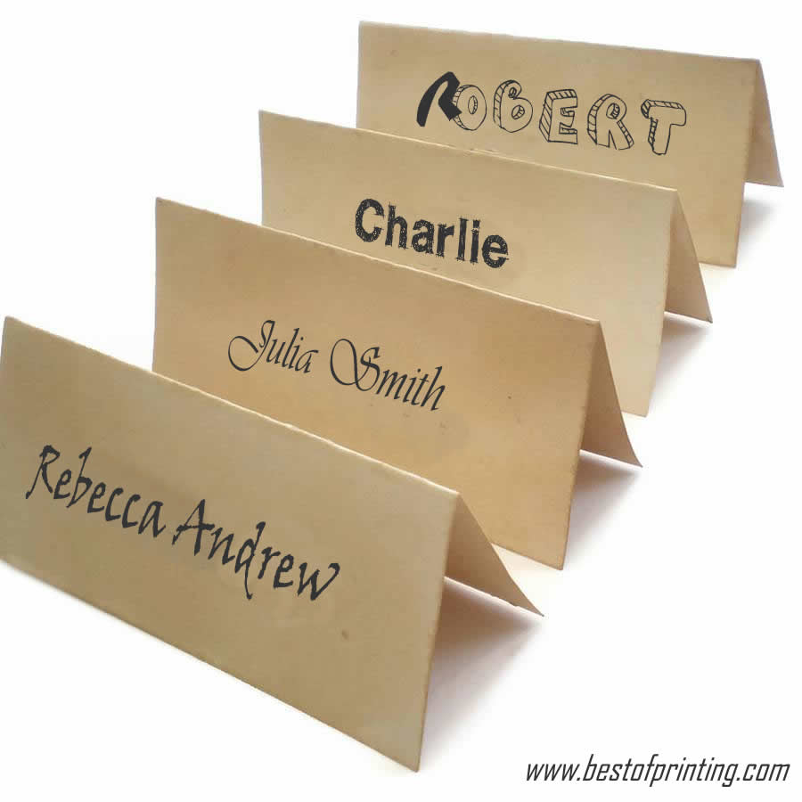 table tent place cards