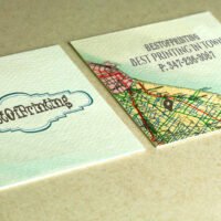 Textured Full Color Printed Business Card Brooklyn